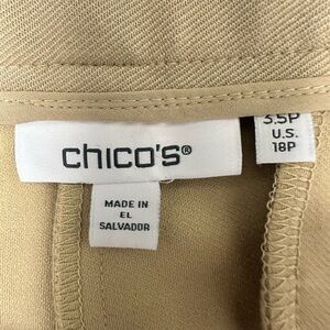 Chico's Beige Wide Leg Pants